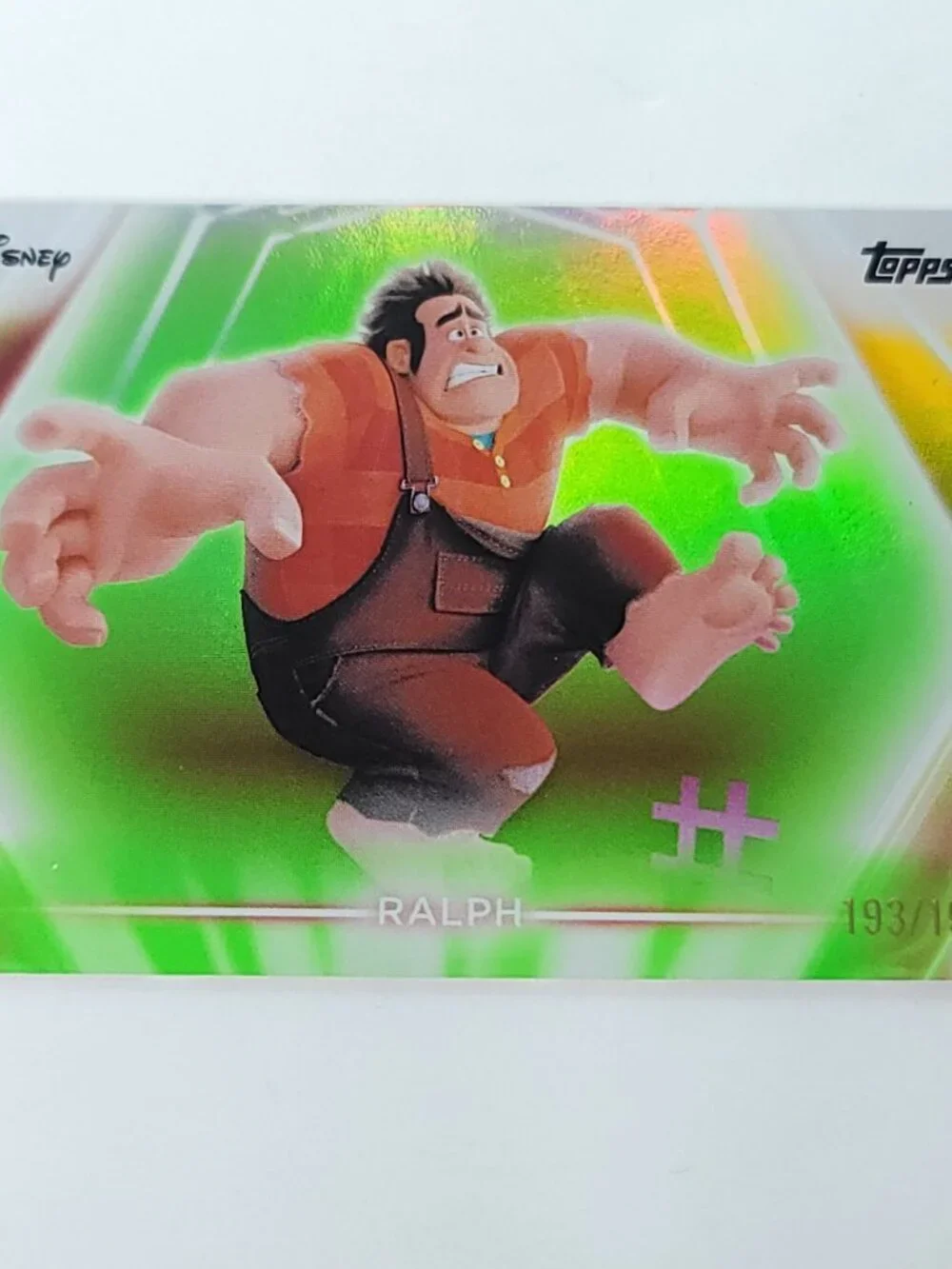 Ralph Topps 2026 Disney Neon Holo Parallel Refractor Limited 193/199 - Picture 1 of 4